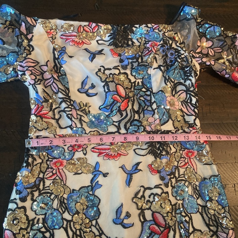 DONATING 04/02 NWT Alexia Admor Multicolor Embroidered Dress - Picture 9 of 15